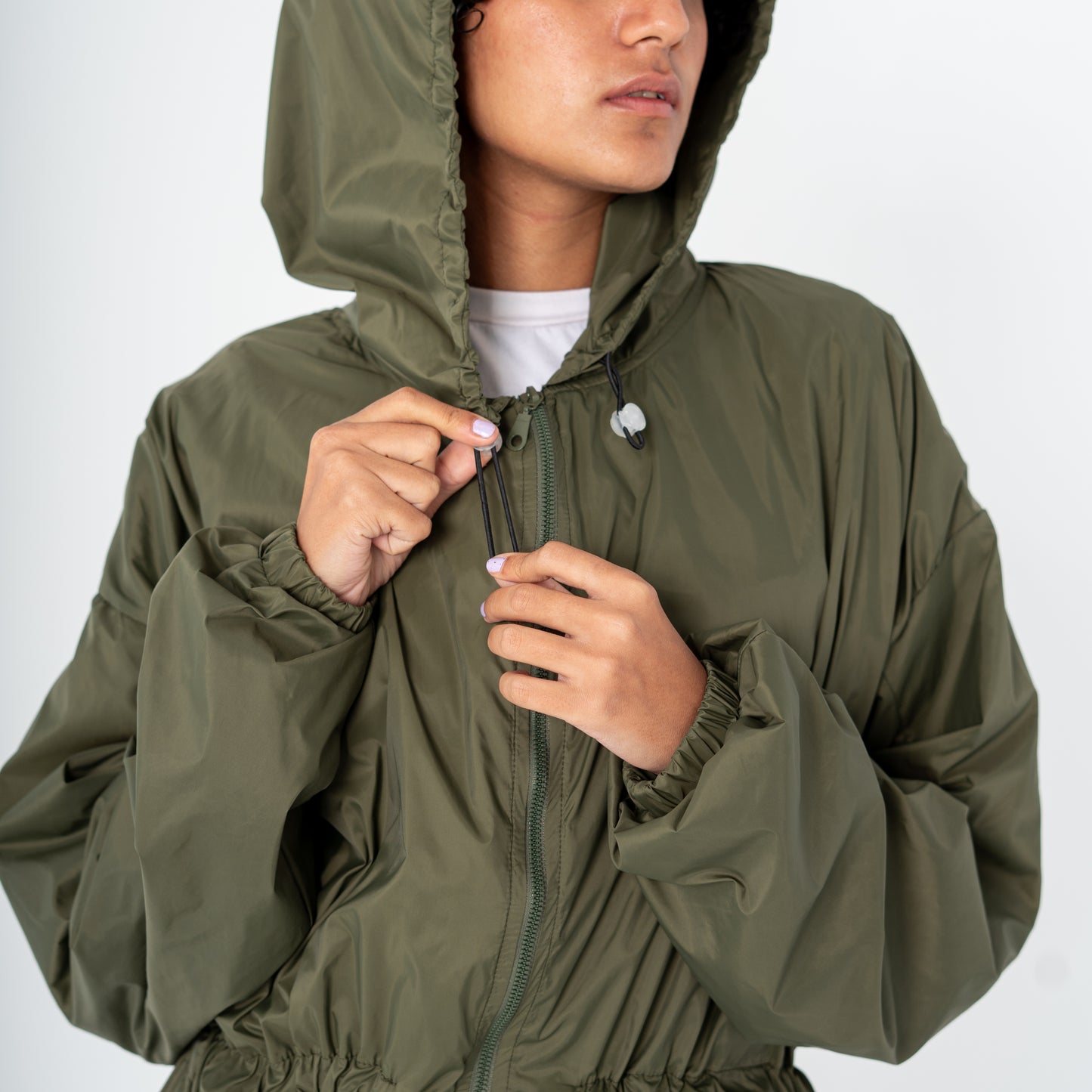 Olive Performance rain coat