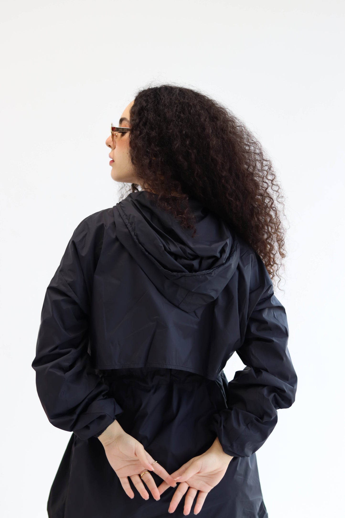 Black Performance rain coat