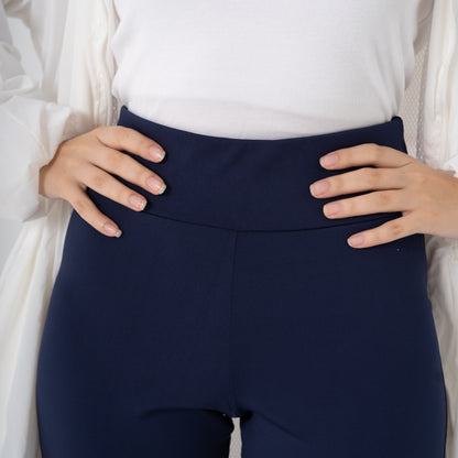 flare leggings -navy blue