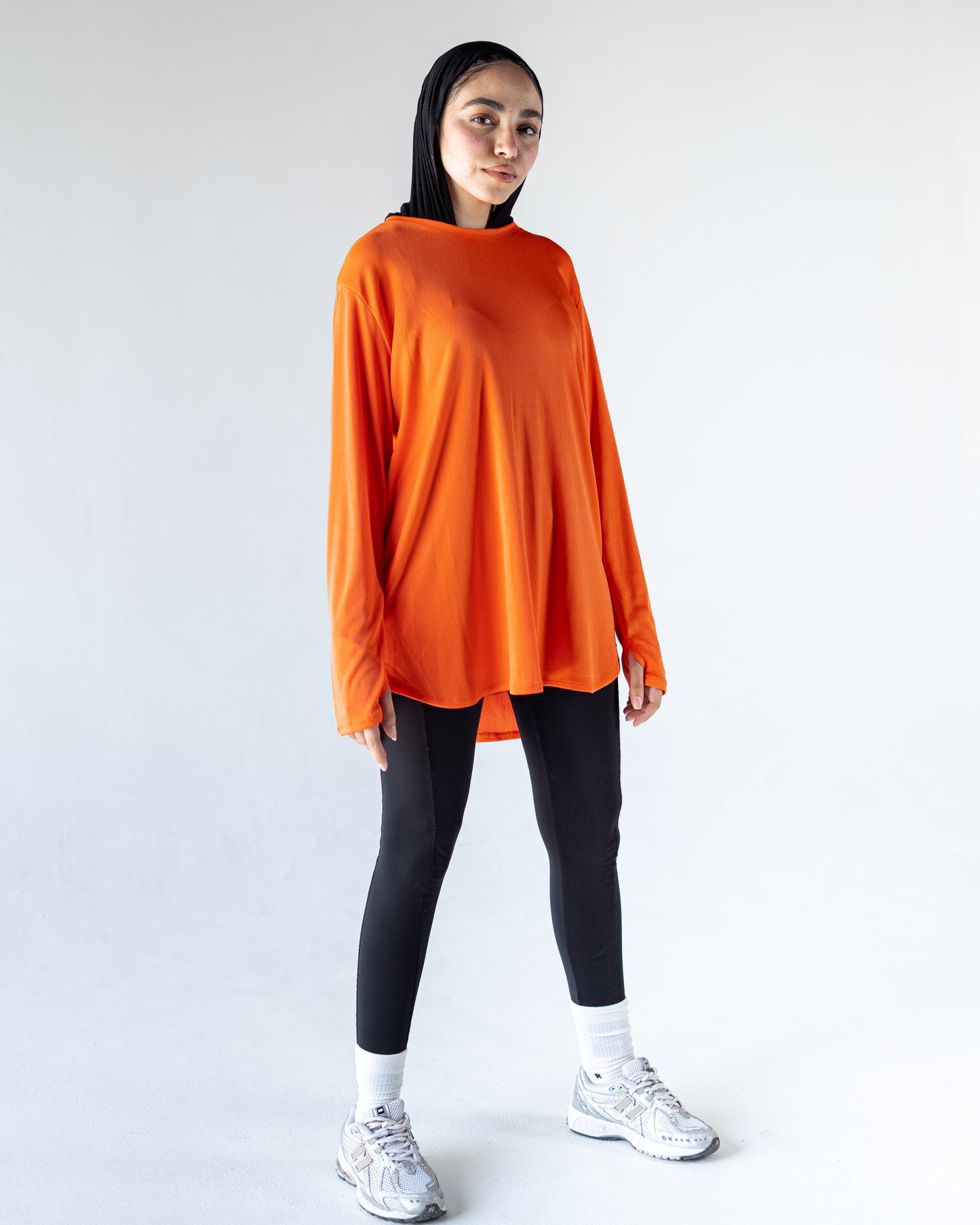 long orange breeze top