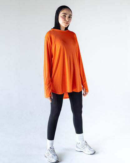 long orange breeze top