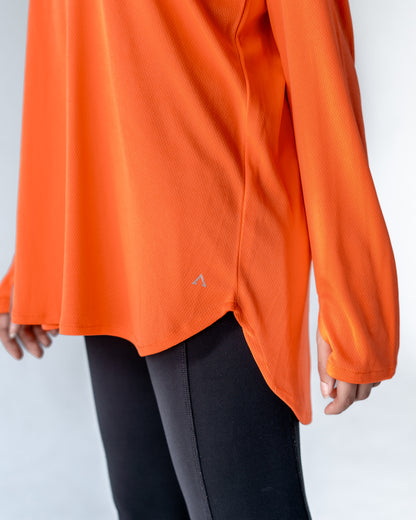 long orange breeze top