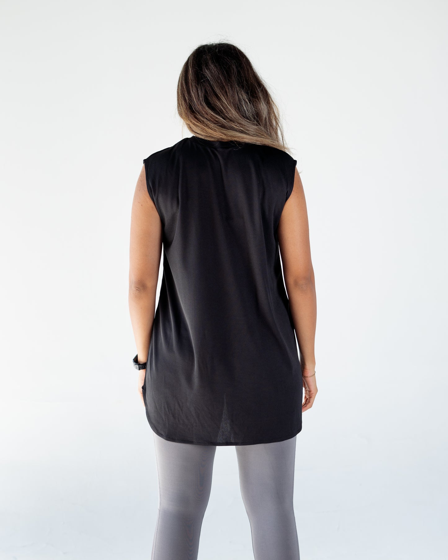 cut black breeze top