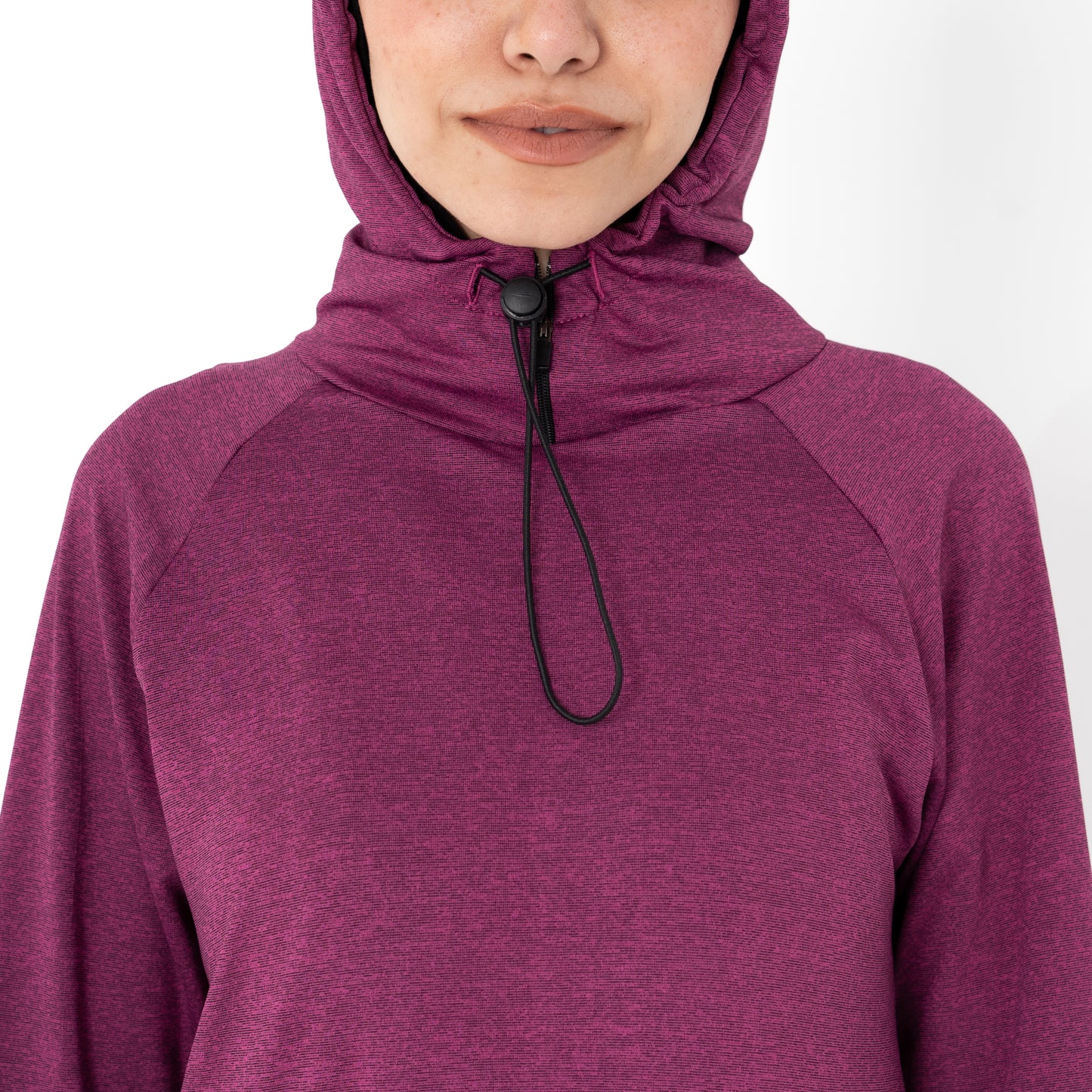 No scarf top-Deep Magenta