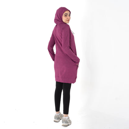 No scarf top-Deep Magenta