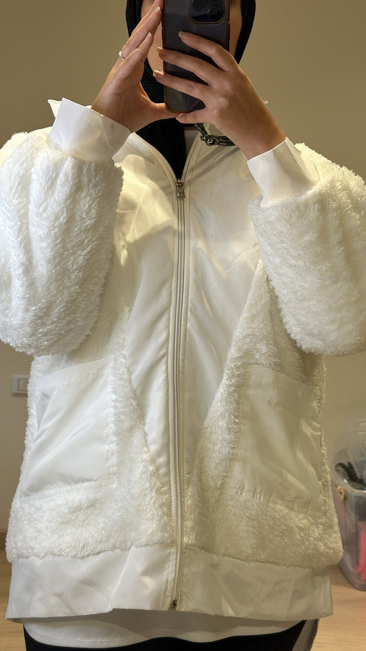 Wafur jacket - white