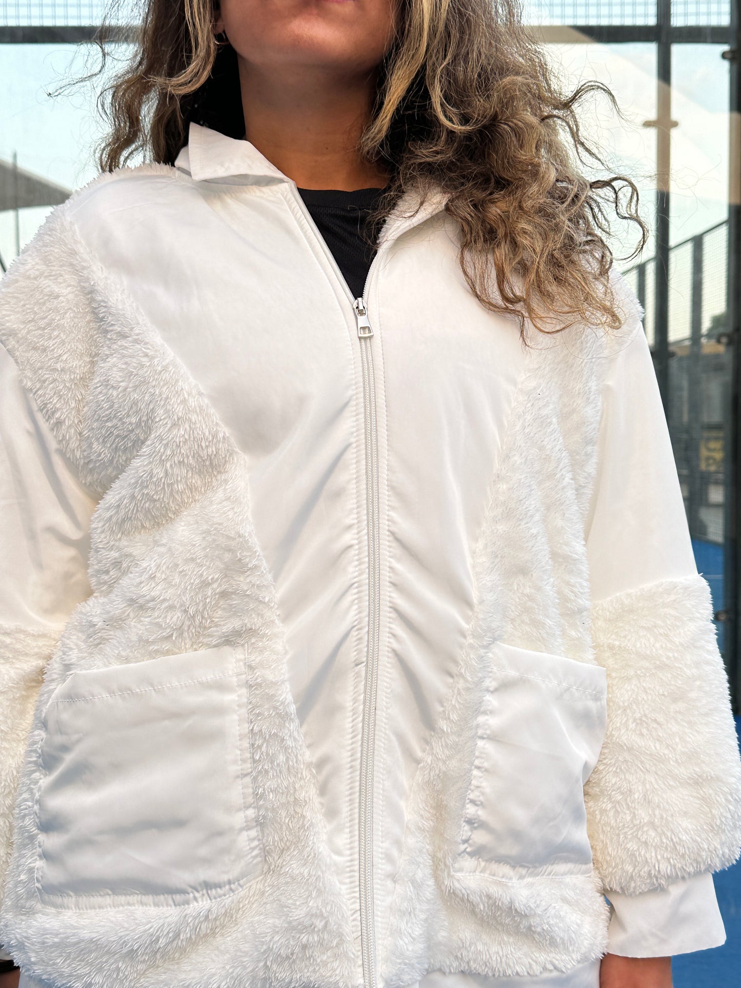 Wafur jacket - white