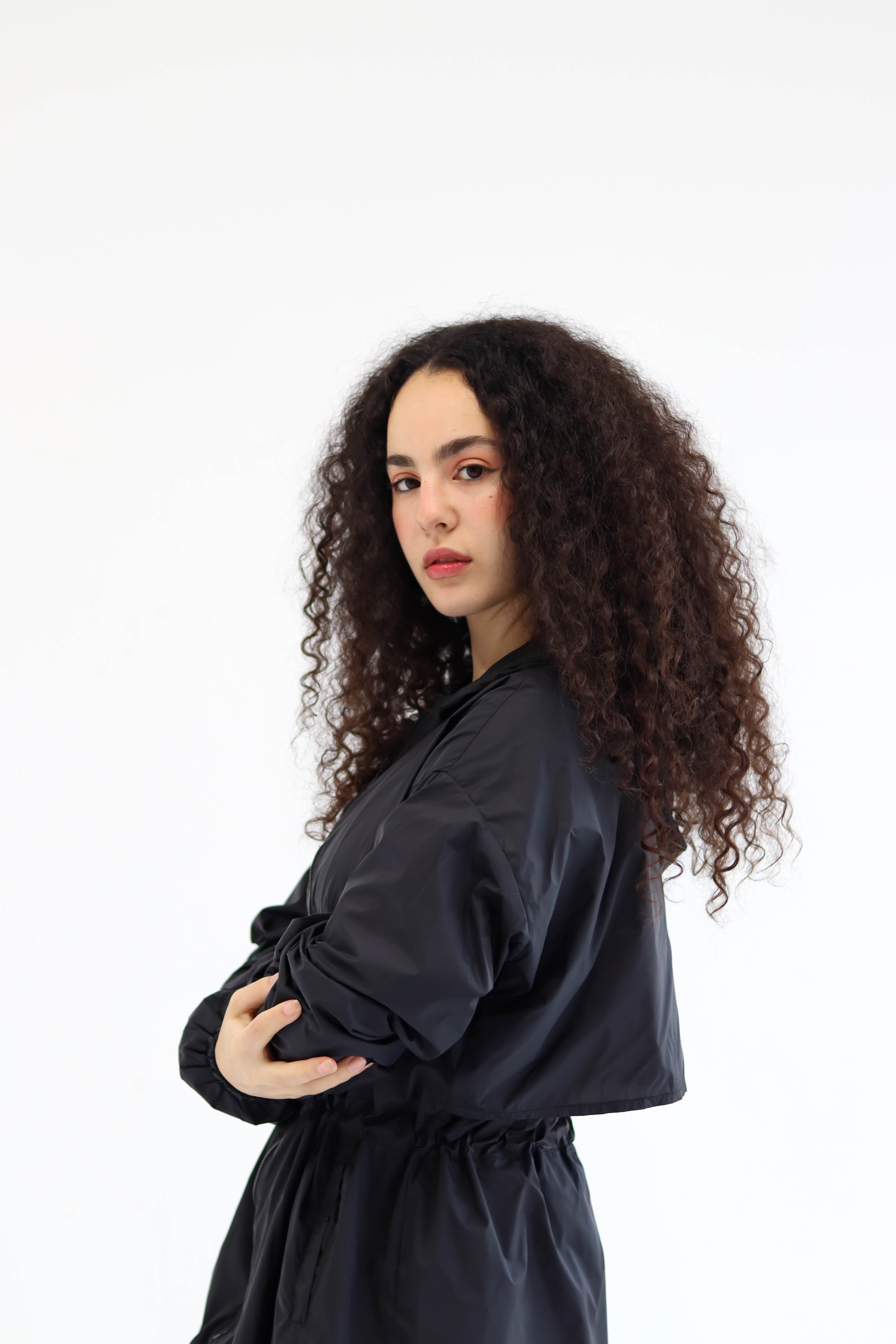 Black Performance rain coat