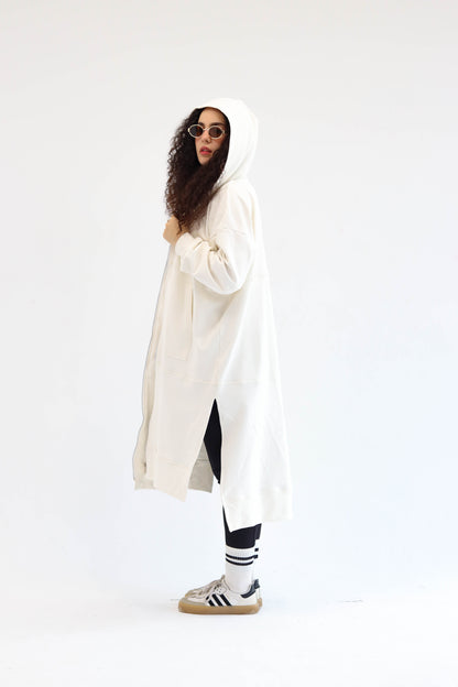 The All-Day Cozy Coat- Off-white