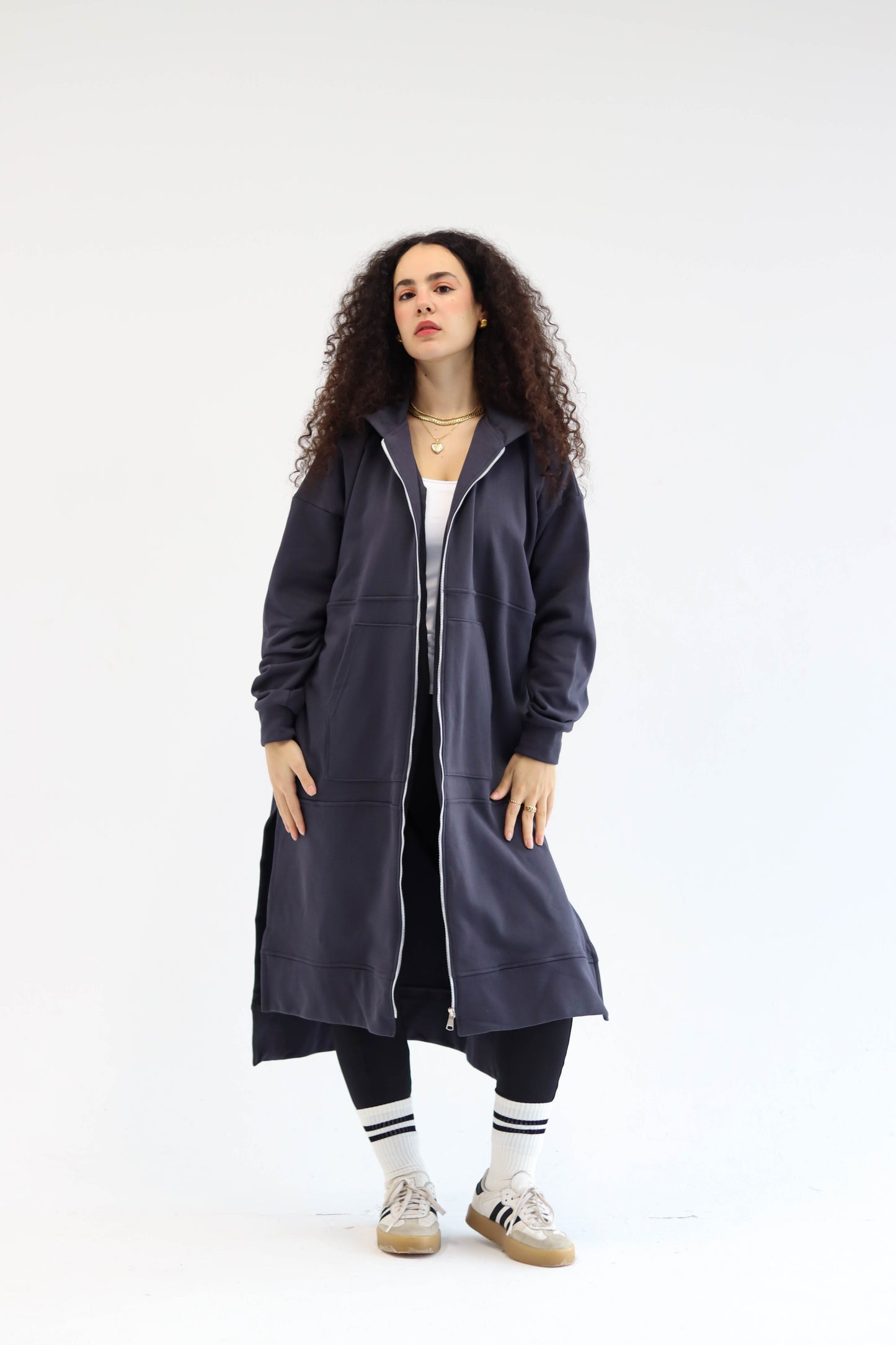 The All-Day Cozy Coat- Dark gray