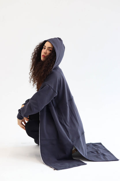 The All-Day Cozy Coat- Dark gray