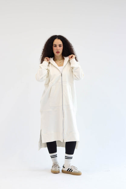 The All-Day Cozy Coat- Off-white
