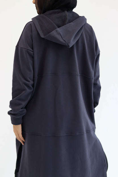 The All-Day Cozy Coat- Dark gray