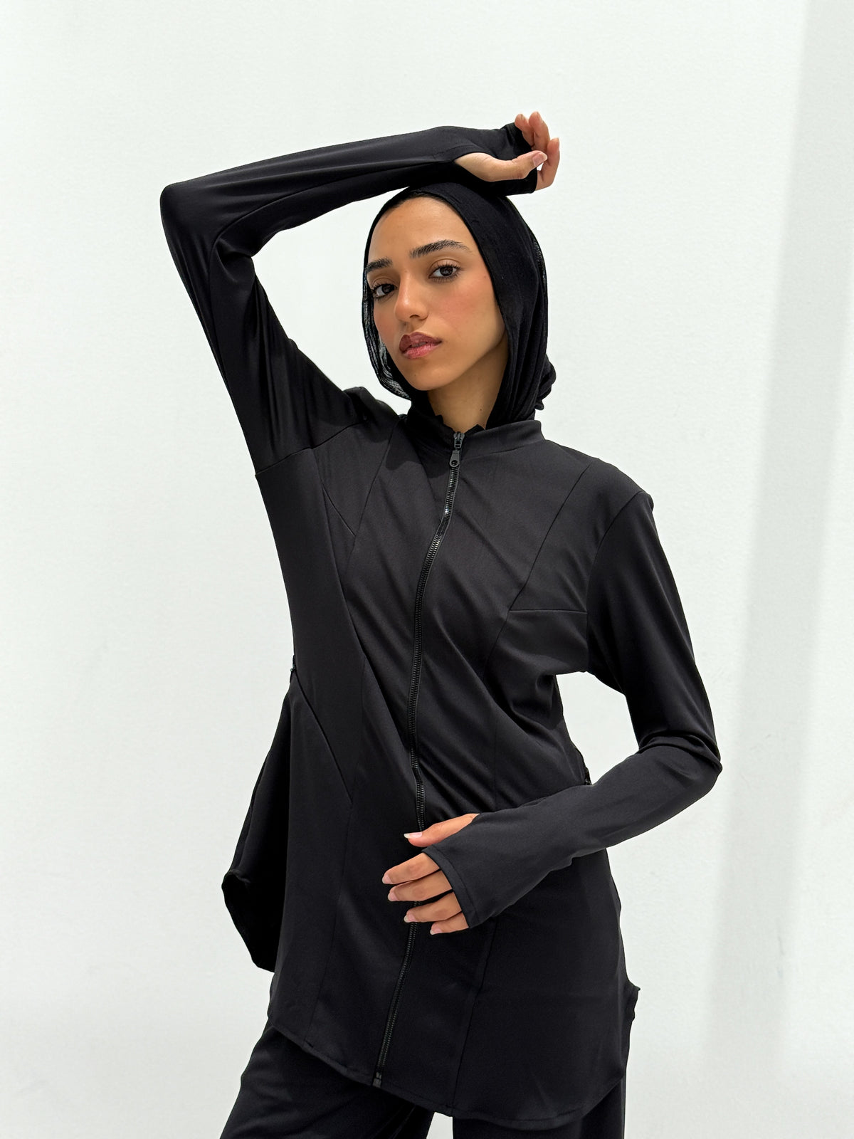 Black Zip-Up Track Set
