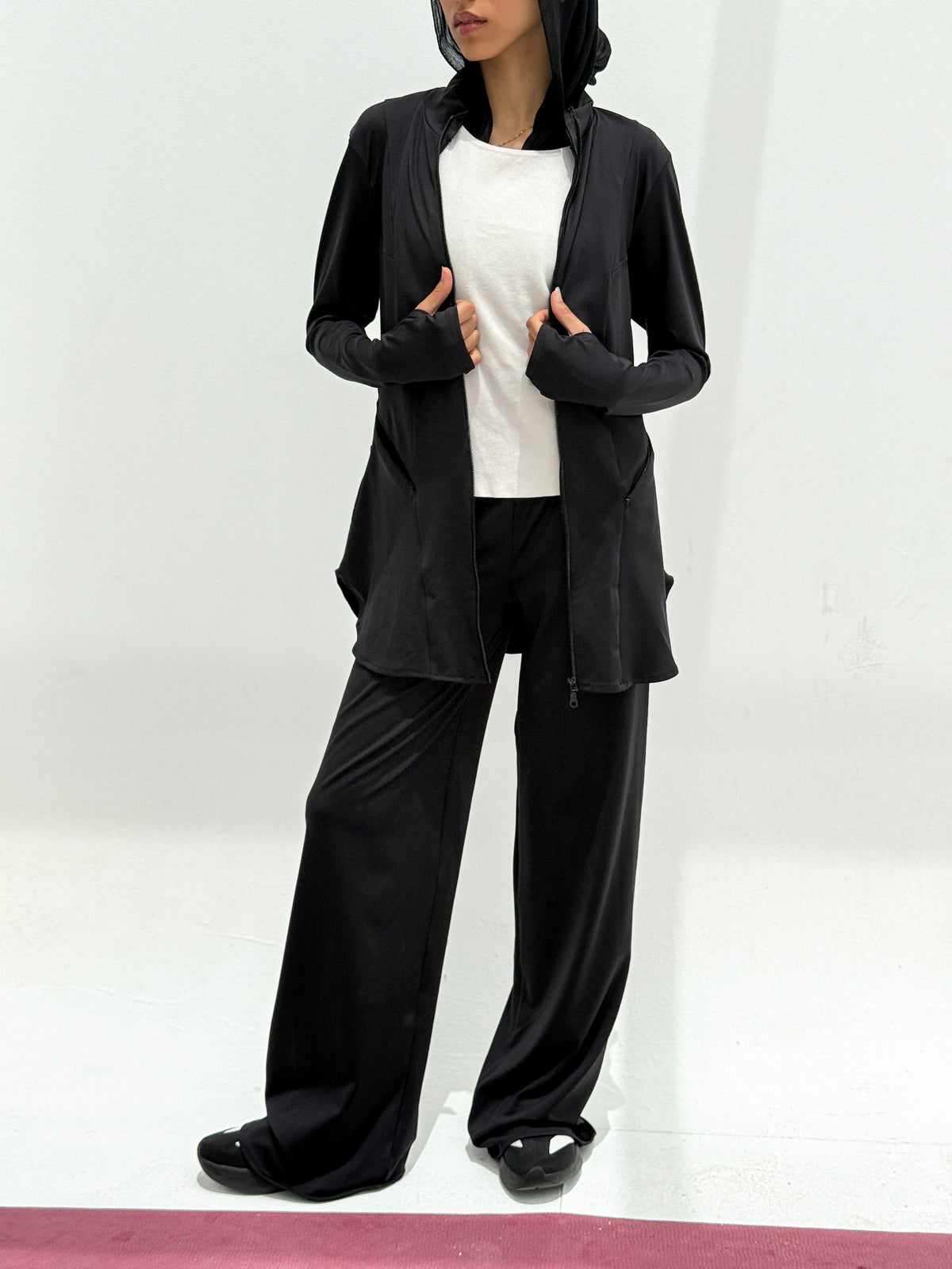 Black Zip-Up Track Set