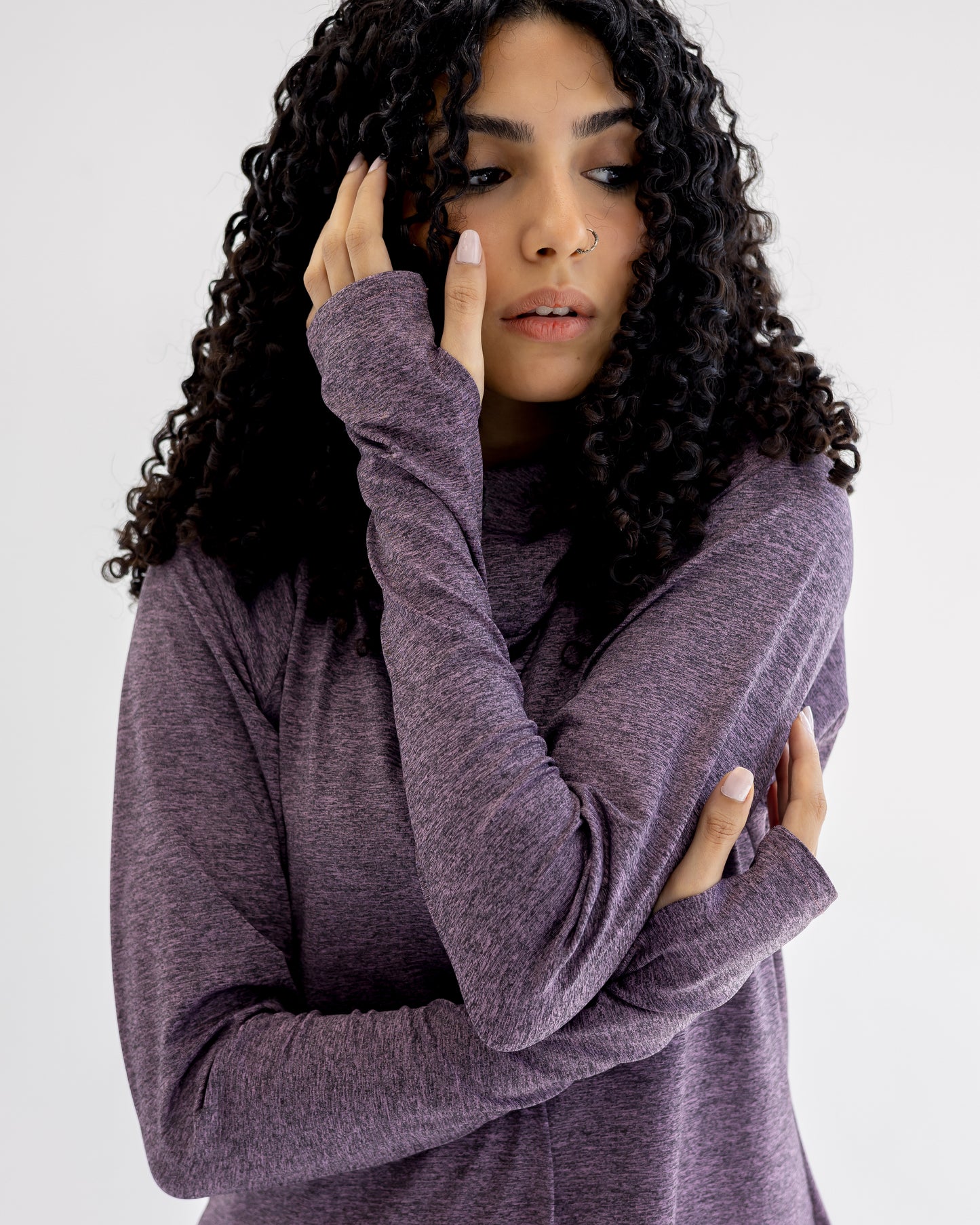 NO scarf top - Mauve