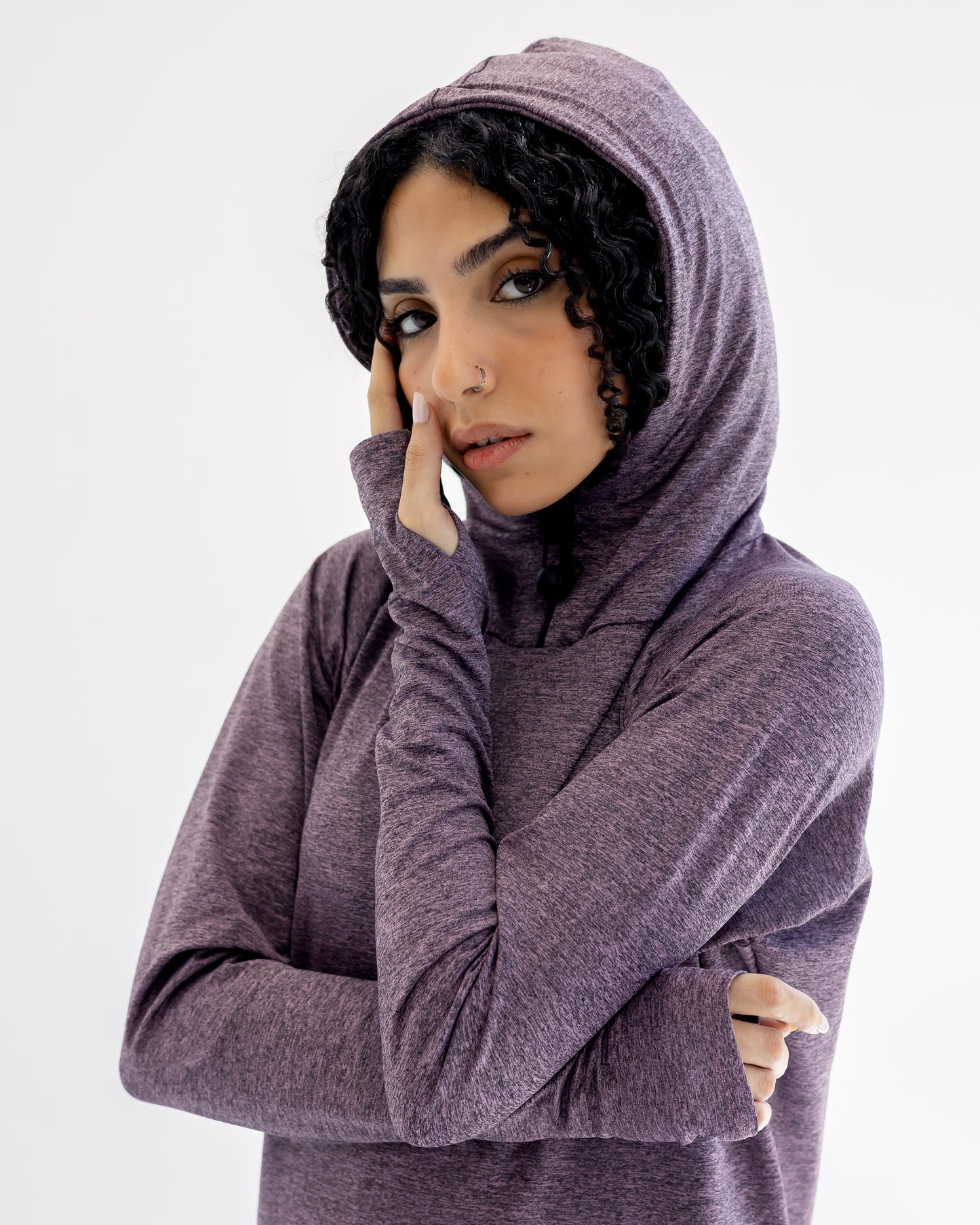 NO scarf top - Mauve