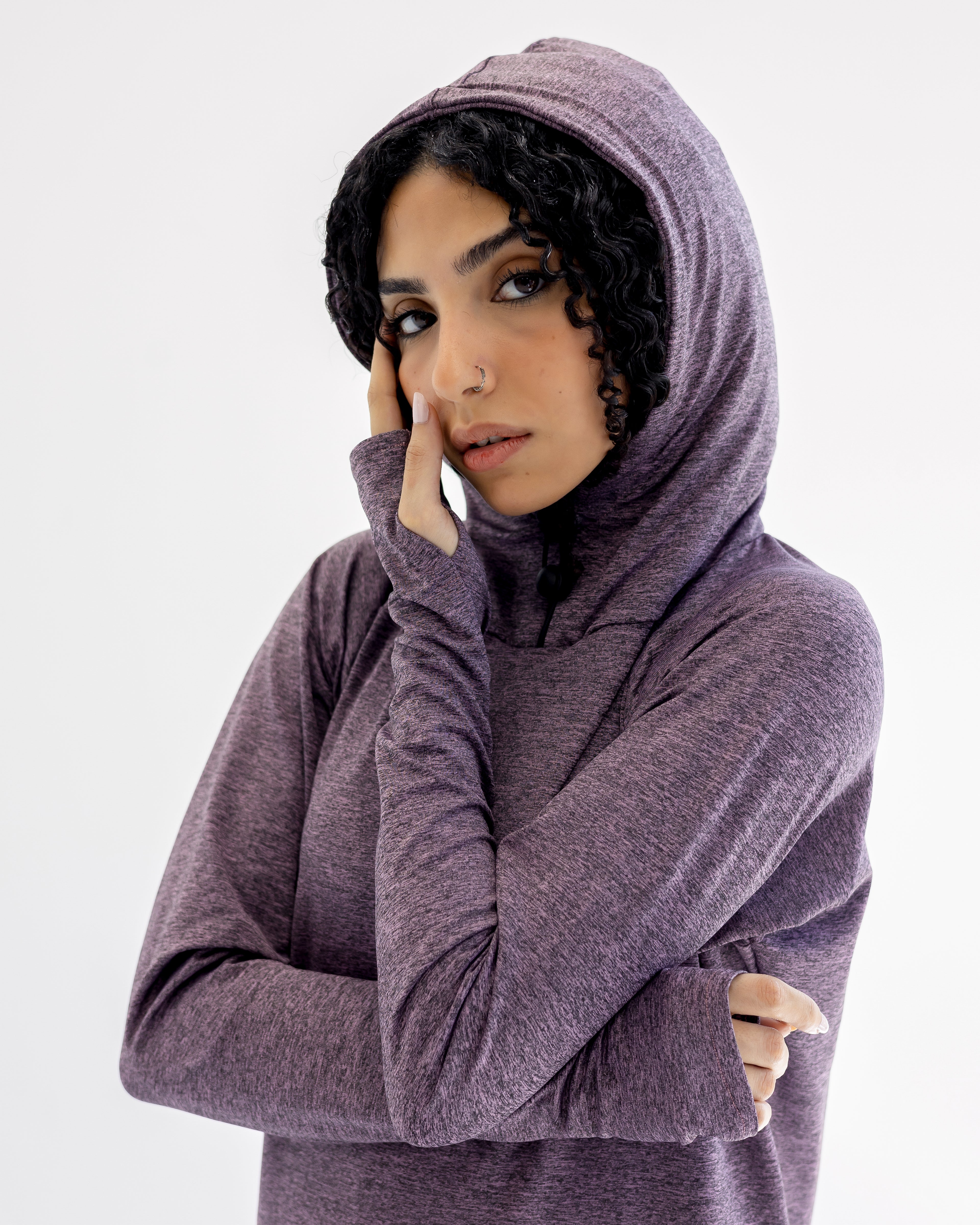 NO scarf top - Mauve