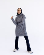 NO scarf top- gray