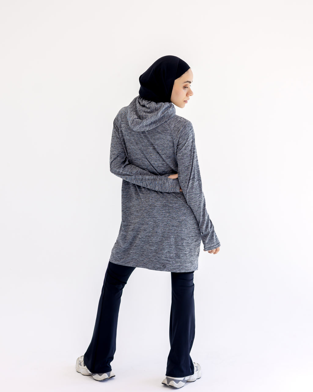 NO scarf top- gray