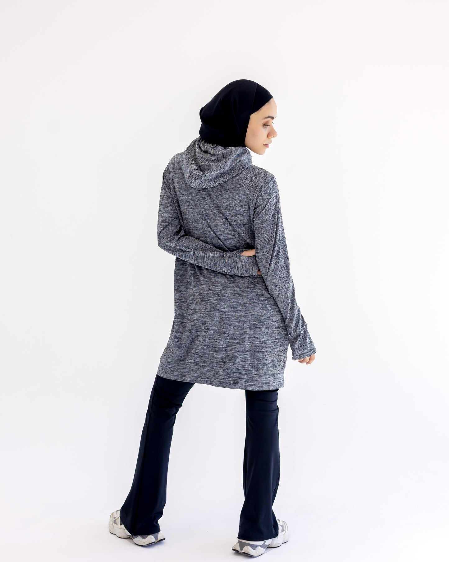 NO scarf top- gray