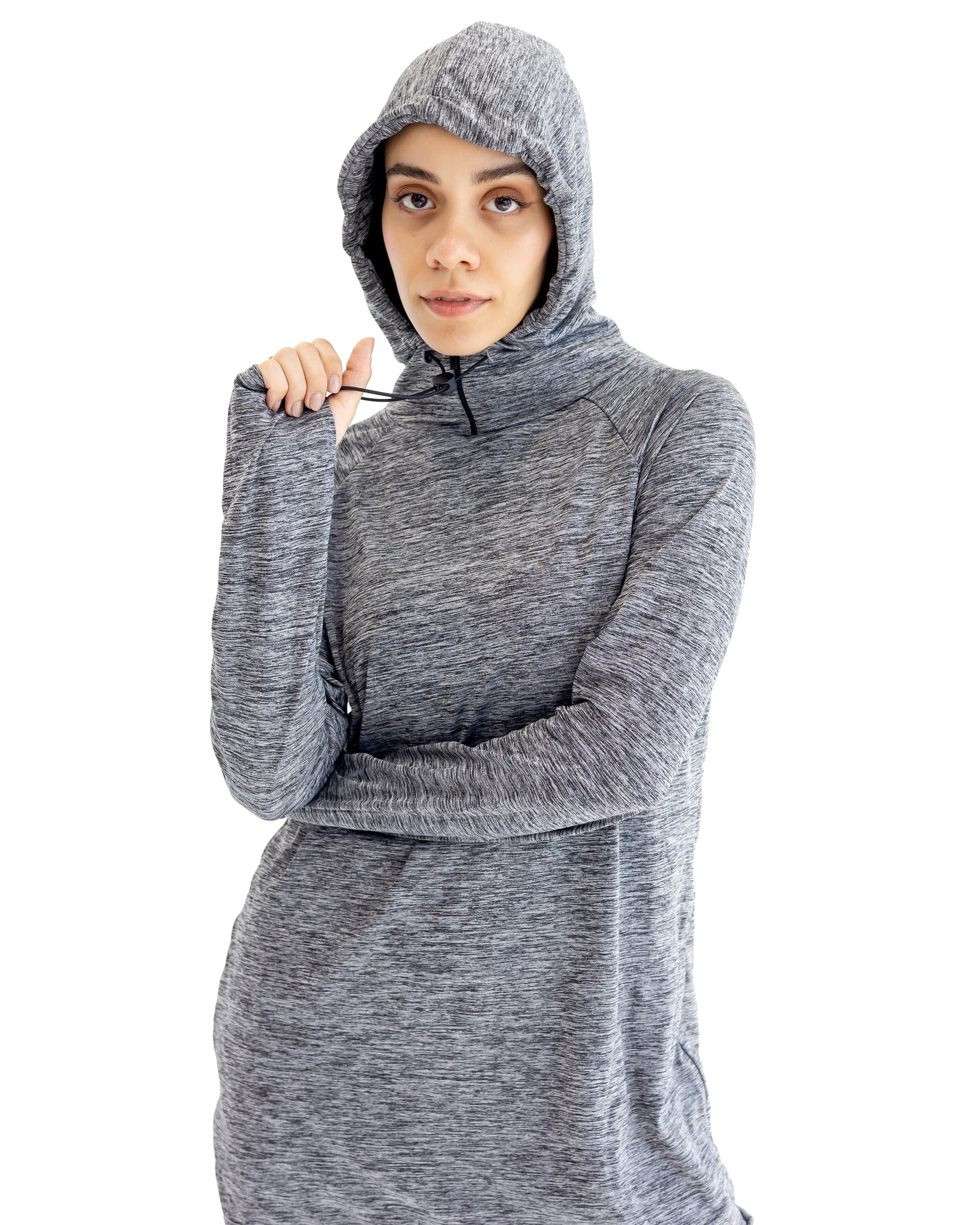 NO scarf top- gray