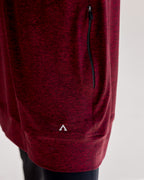 NO scarf top- Maroon