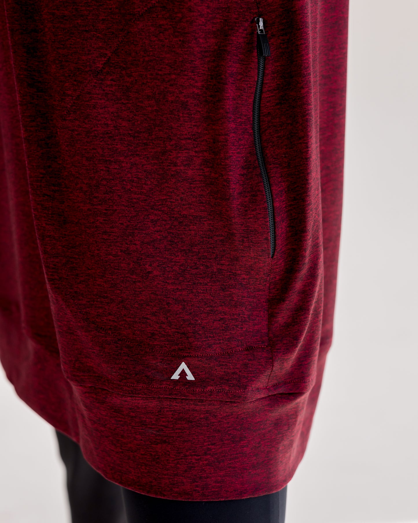 NO scarf top- Maroon
