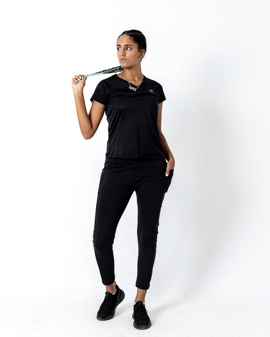 Black leggings with pocket