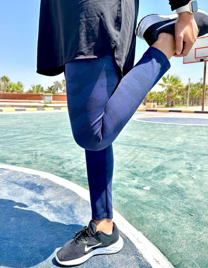 navy blue army leggings