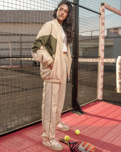 Retro Beige track suit