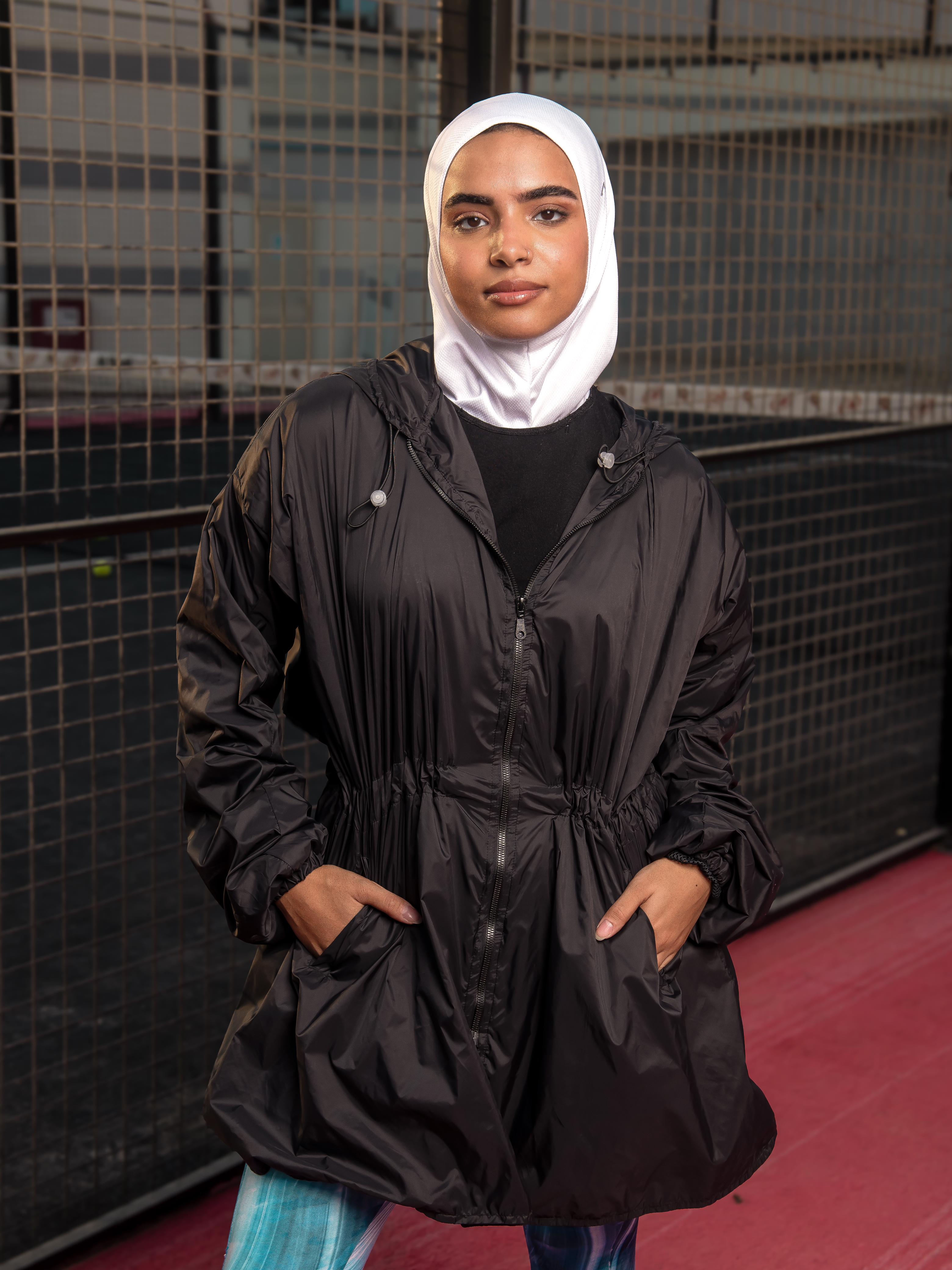 Black Performance rain coat